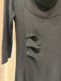French Vintage Black Dress R