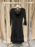 French Vintage Black Dress R
