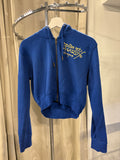 Ed Hardy Tiger Lotus Cropped Zip Hoodie