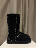 Black Studded Ugg Style Boots