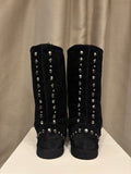Black Studded Ugg Style Boots