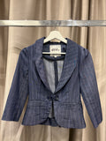 Costa Blanca Pinstripe Micro Blazer