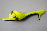 Balenciaga Neon Yellow Cagole 50mm Heels