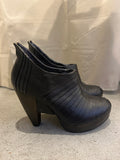 Irregular Choice Black & Wooden C