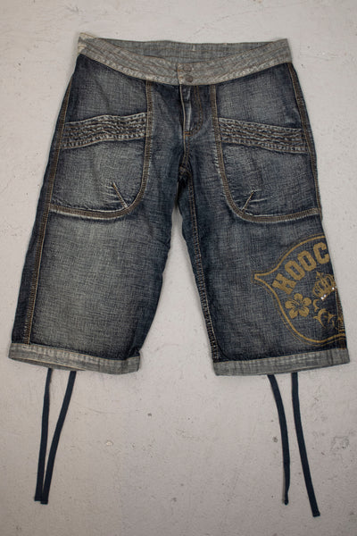 Hooch Capri Denim Shorts