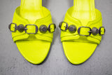 Balenciaga Neon Yellow Cagole 50mm Heels