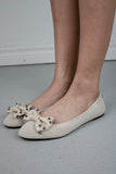 Diesel Ballet Flats With Spiked Bow Detail