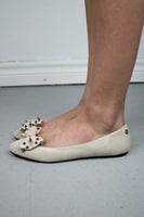Diesel Ballet Flats With Spiked Bow Detail