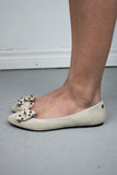 Diesel Ballet Flats With Spiked Bow Detail