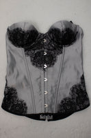 Silver and Black Lace Corset