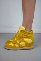 Mustard Sketcher Wedge Sneakers