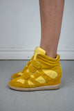 Mustard Sketcher Wedge Sneakers